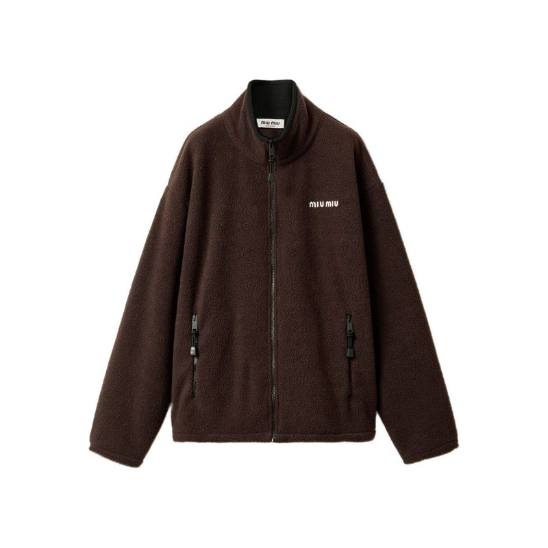Miu Miu Women Fleece Blouson Jacket